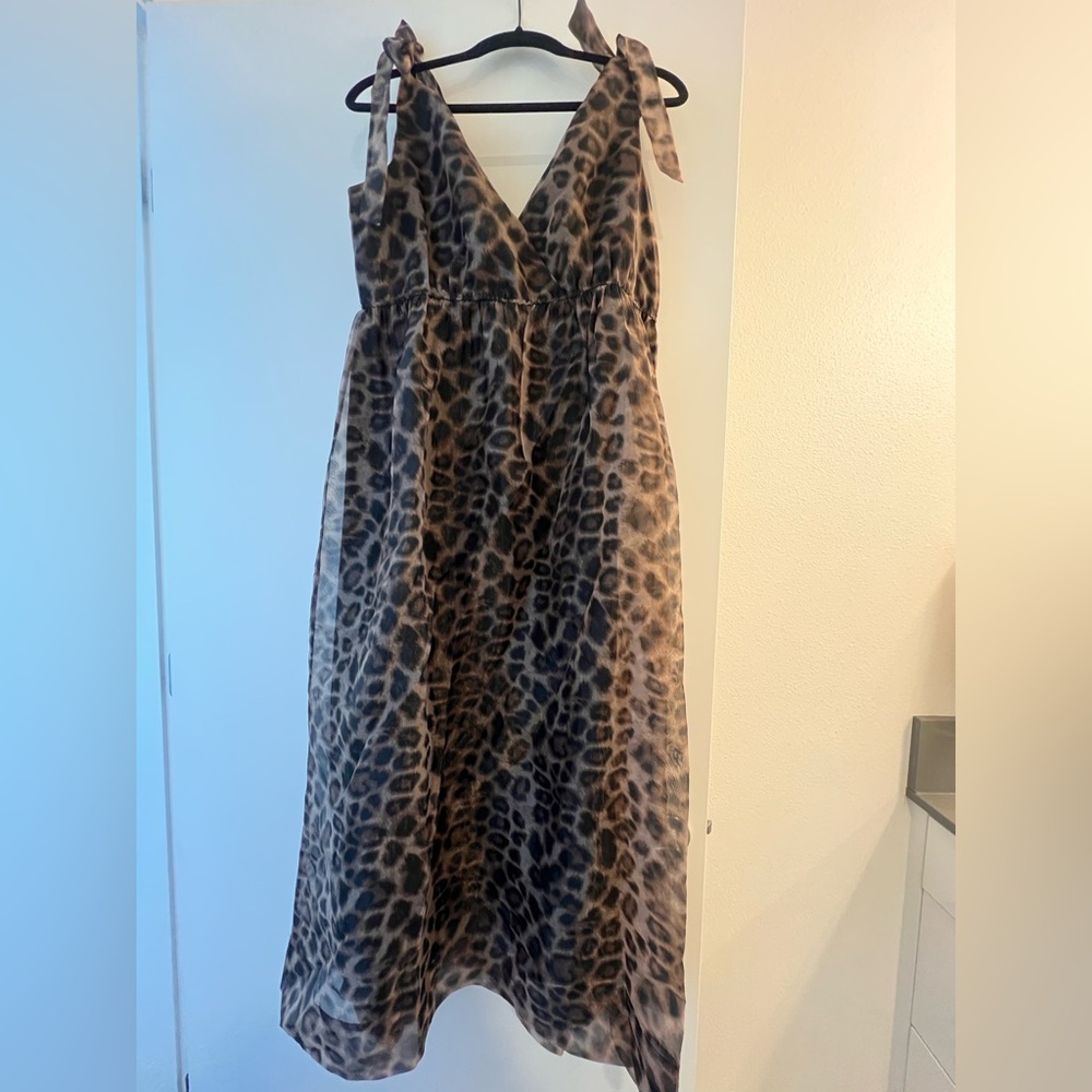 Daniel Rainn Animal Print Dress (Anthropologie) size L